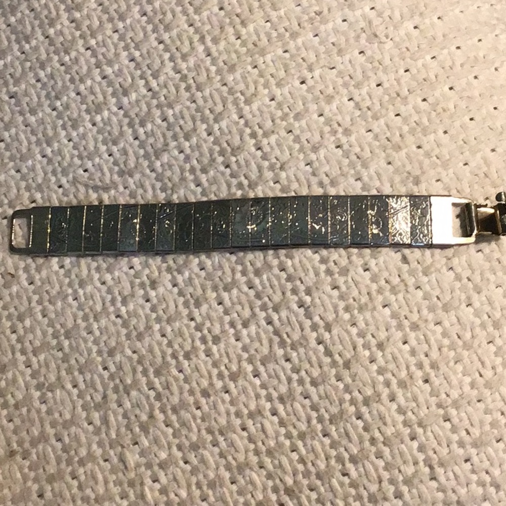 Vintage Sarah Coventry panel bracelet gold tone EUC
